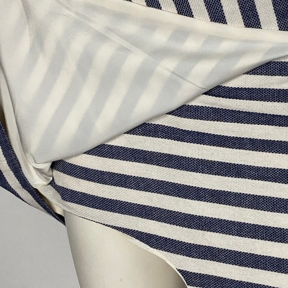 J Crew Factory Striped Lined Skirt Sz 4 - Picture 4 of 8